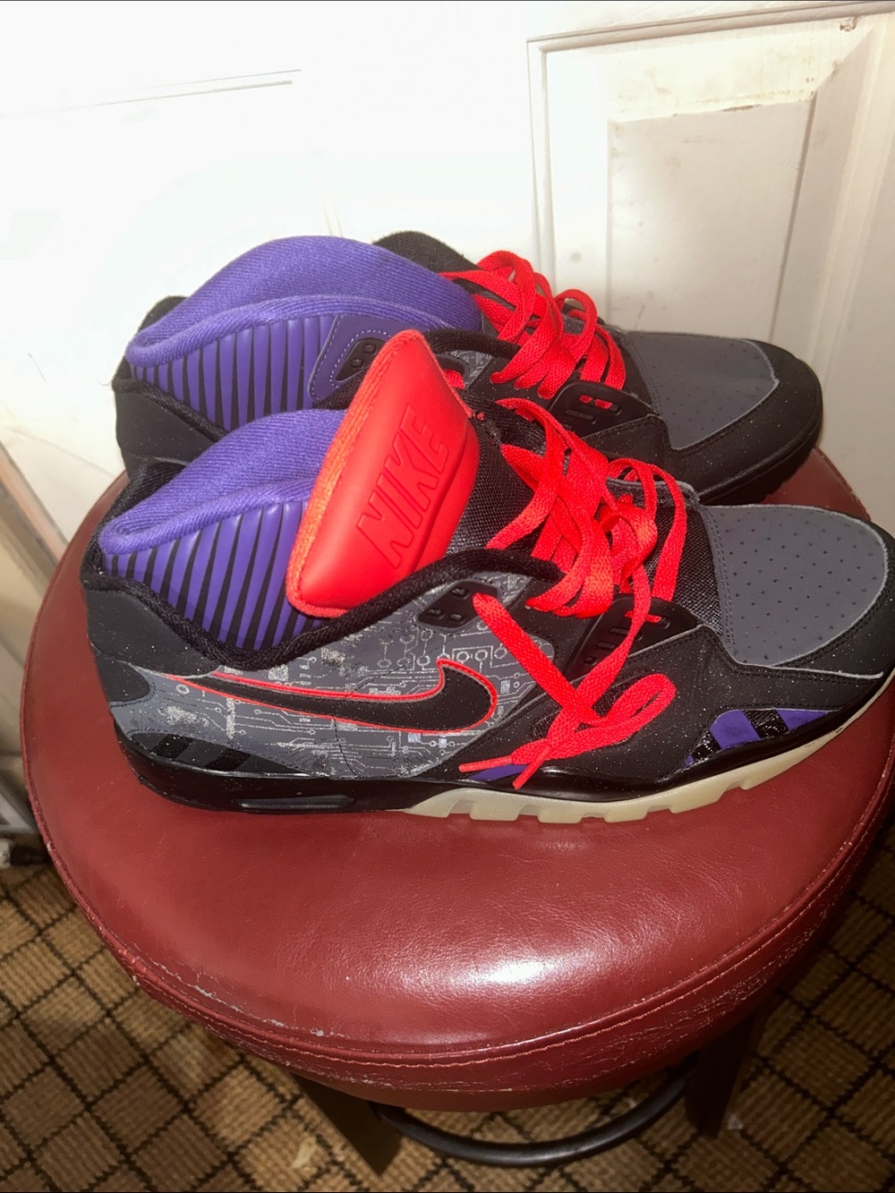 Nike Black, Gray, Purple & Red Men's Sneakers